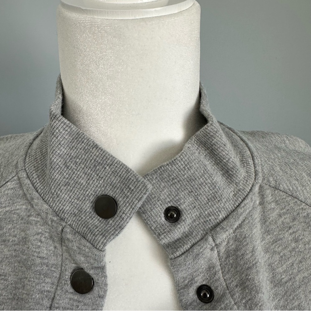 Gray Long Button-Up Robe - Picture 6 of 17